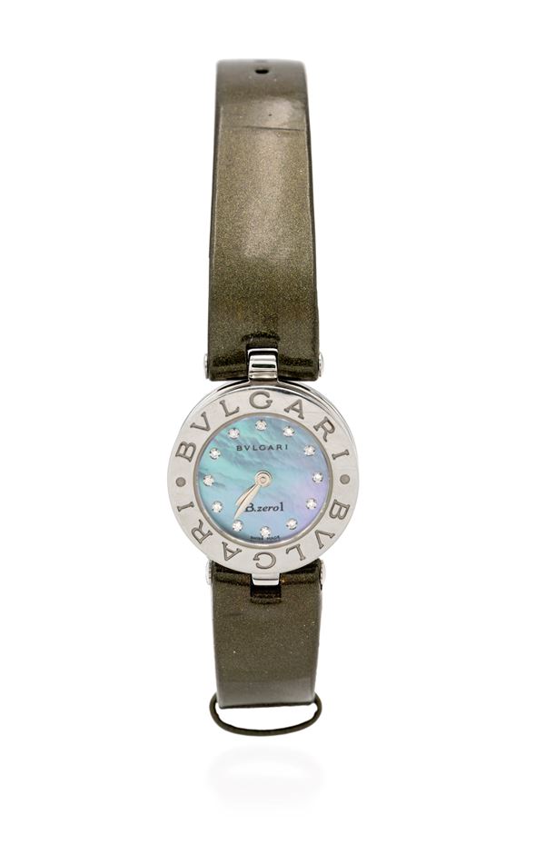 Bulgari B01 orologio in acciaio e brillanti