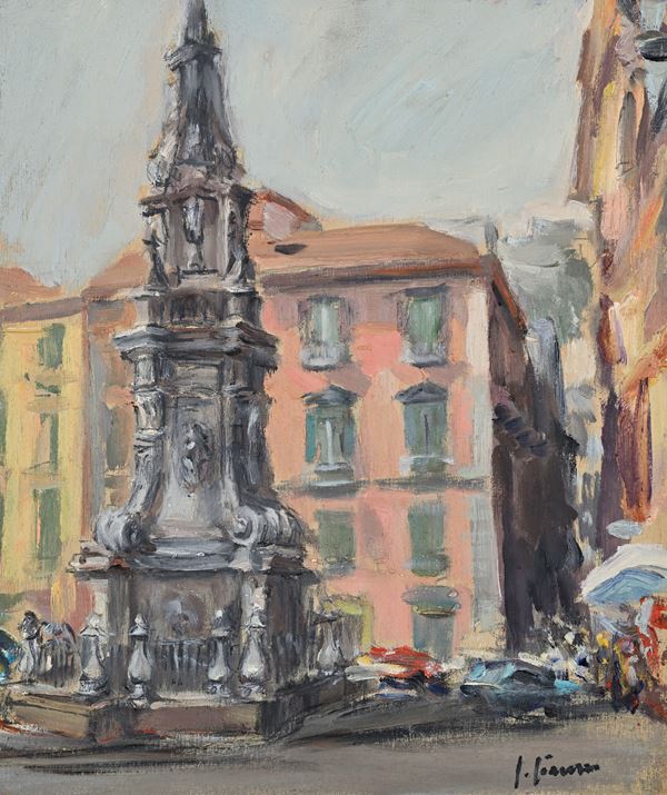 Napoli, l’Obelisco dell’Immacolata in piazza del Gesù Nuovo