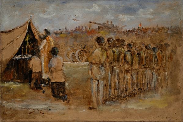 Messa con militari al campo