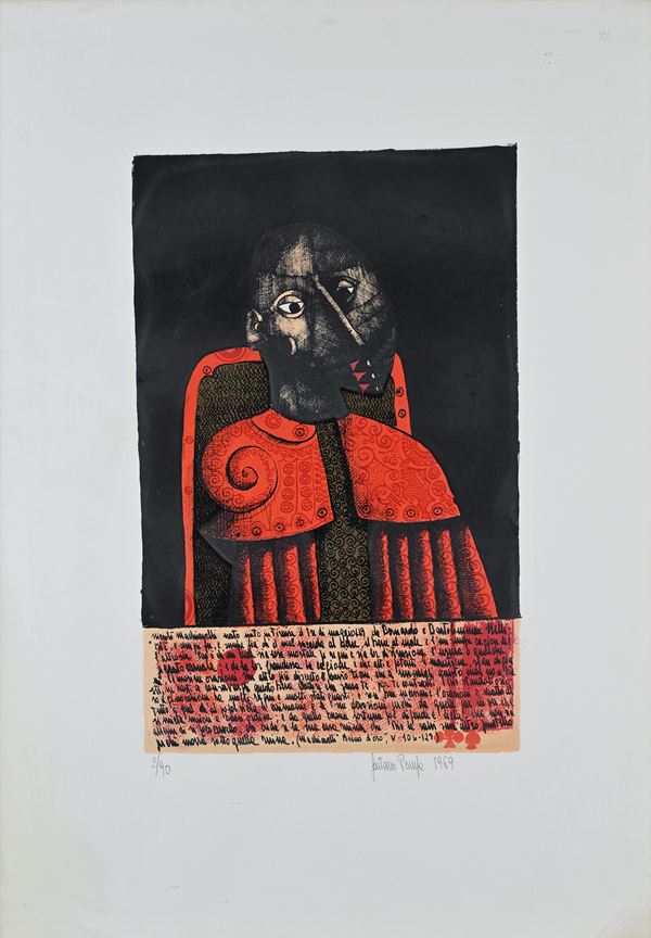 Gaetano Pompa - Machiavelli - dalla cartella Il Machiavello edita da Bestetti, Roma