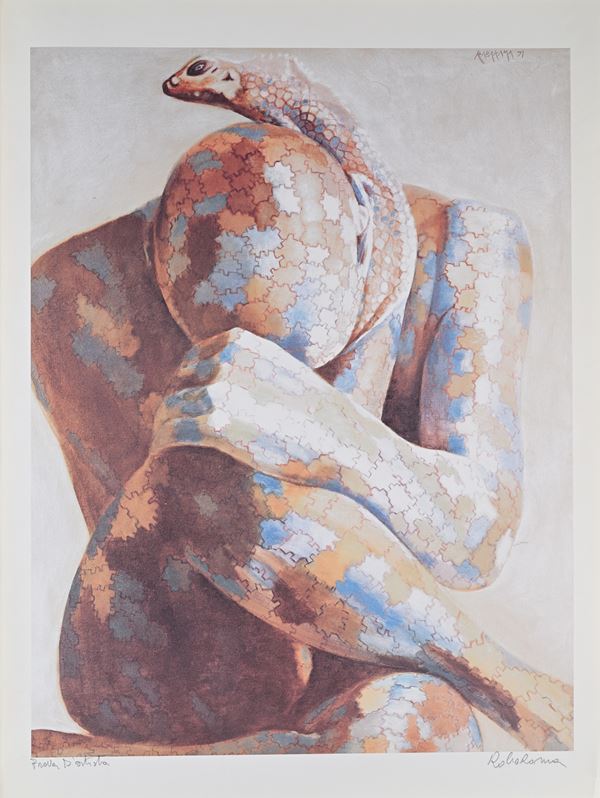 Rabarama : Figura  (1997)  - Serigrafia - Asta Grafica Internazionale e Multipli d'Autore - Casa d'Aste Arcadia