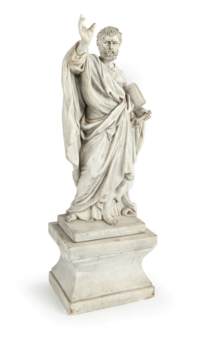San Pietro apostolo, scultura in marmo