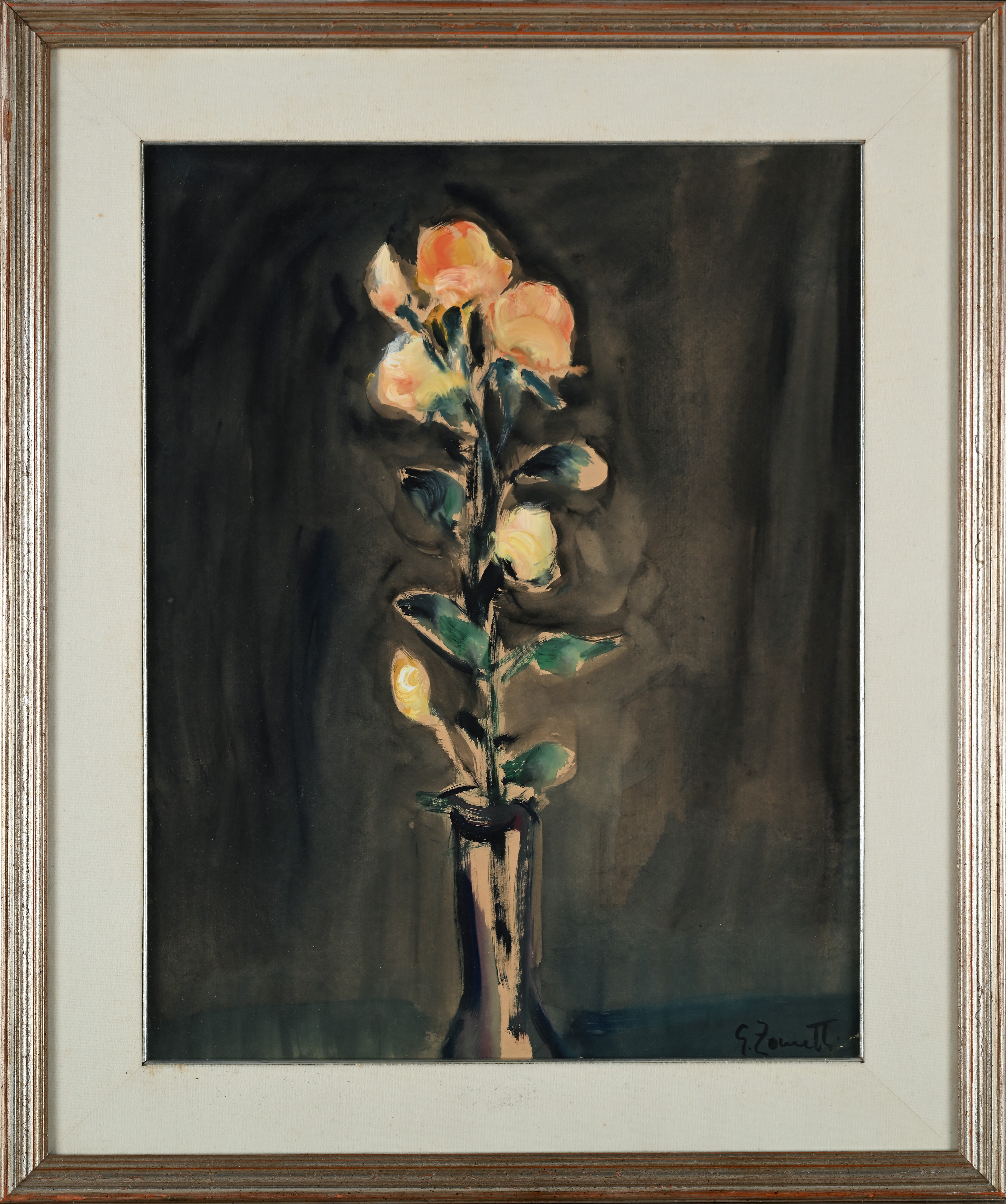Giovanni Zanetti - Vaso con fiori