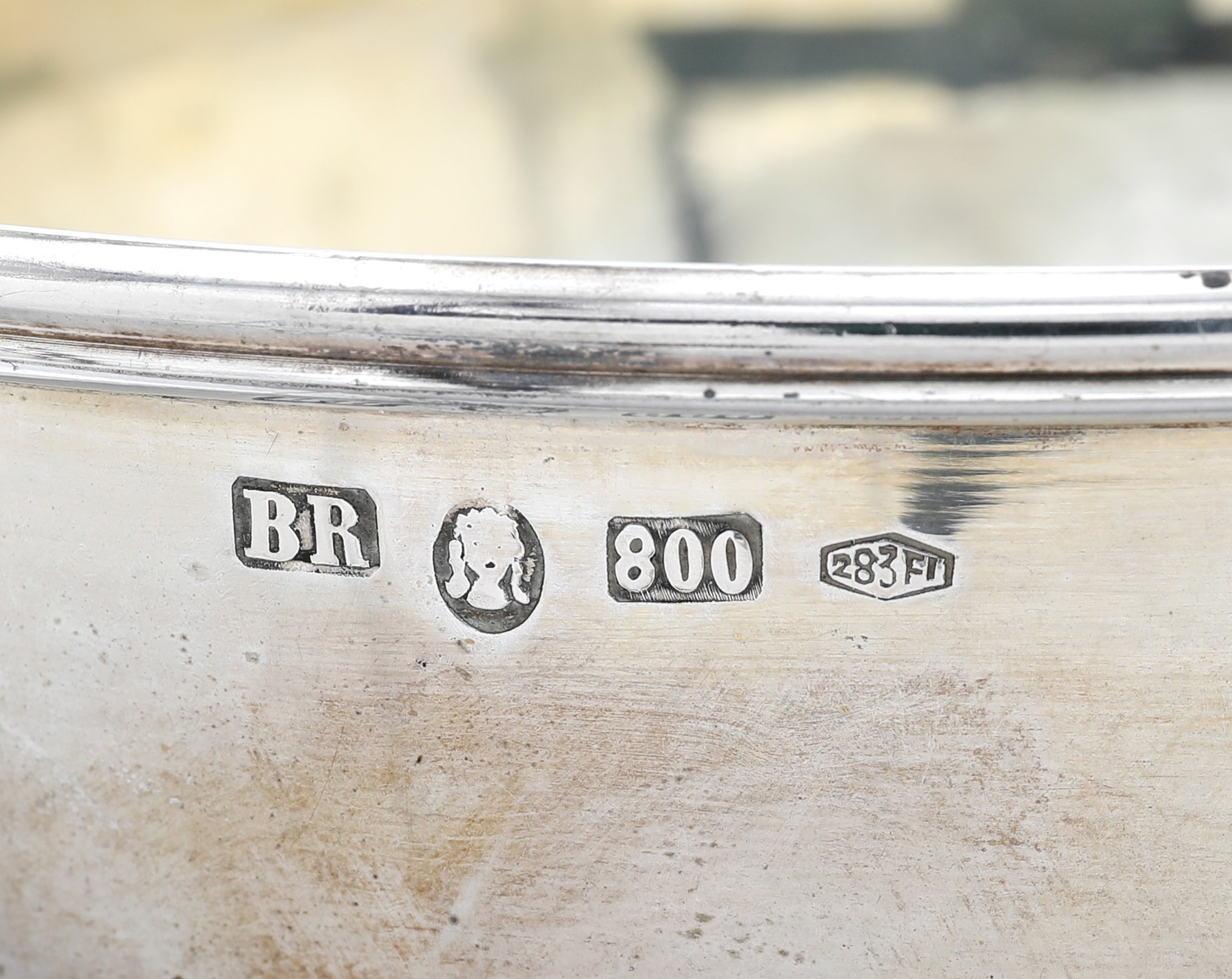 Brandimarte, Coppa centrotavola in argento 800/000