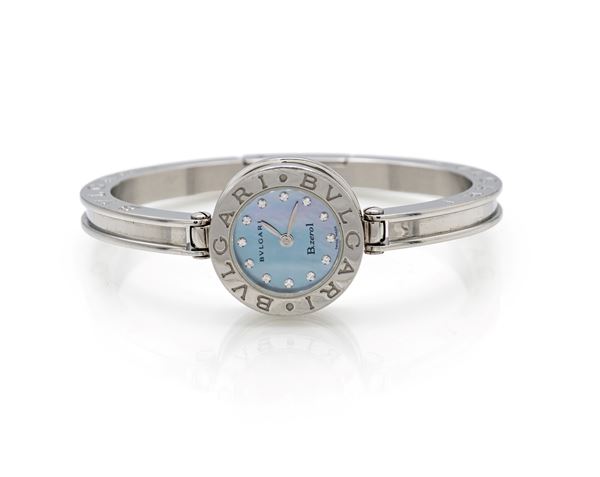 Bulgari B01 in acciaio e brillanti