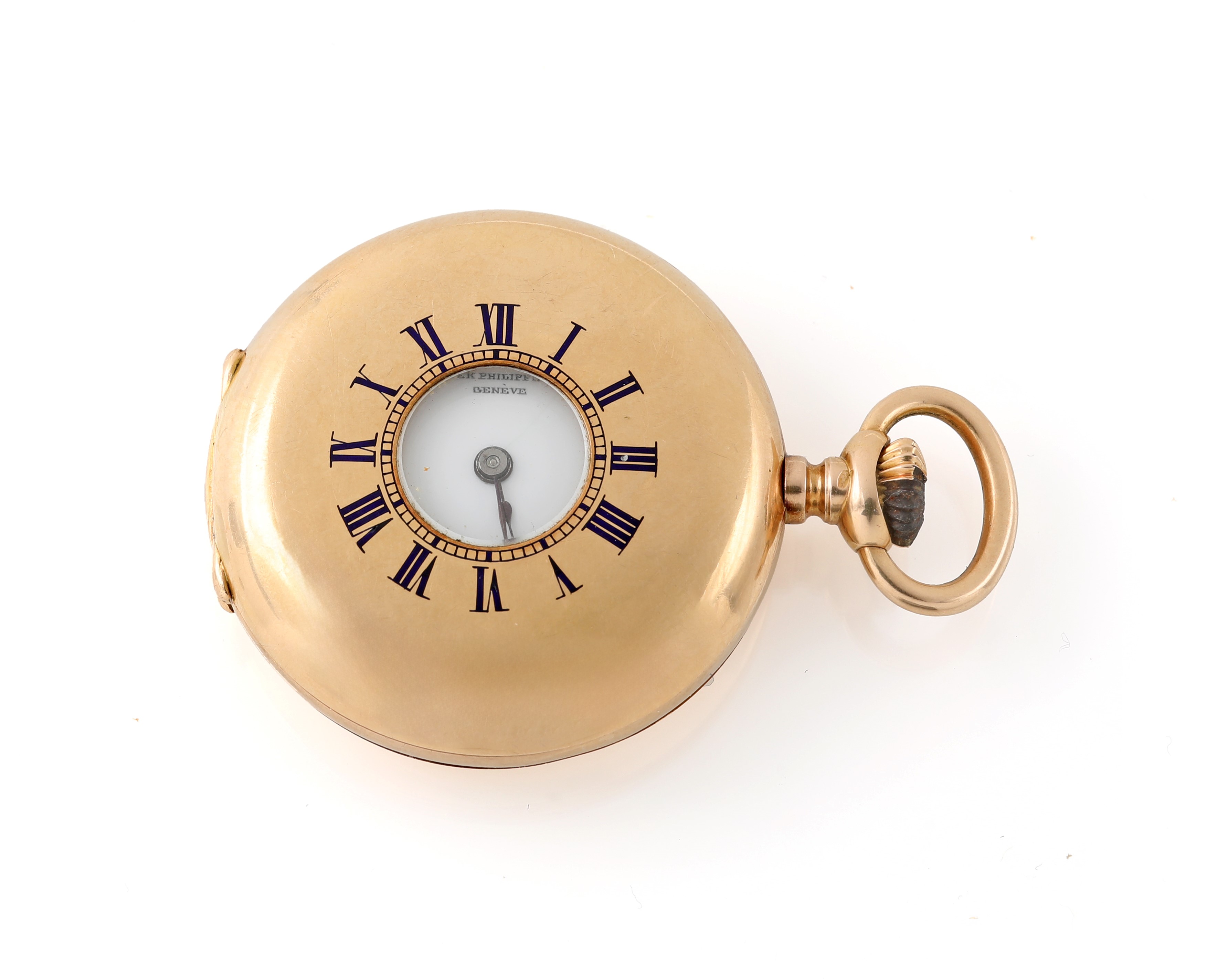 Patek Philippe, Orologio da tasca in oro giallo con quadrante occhio di bue (primi anni '900)
