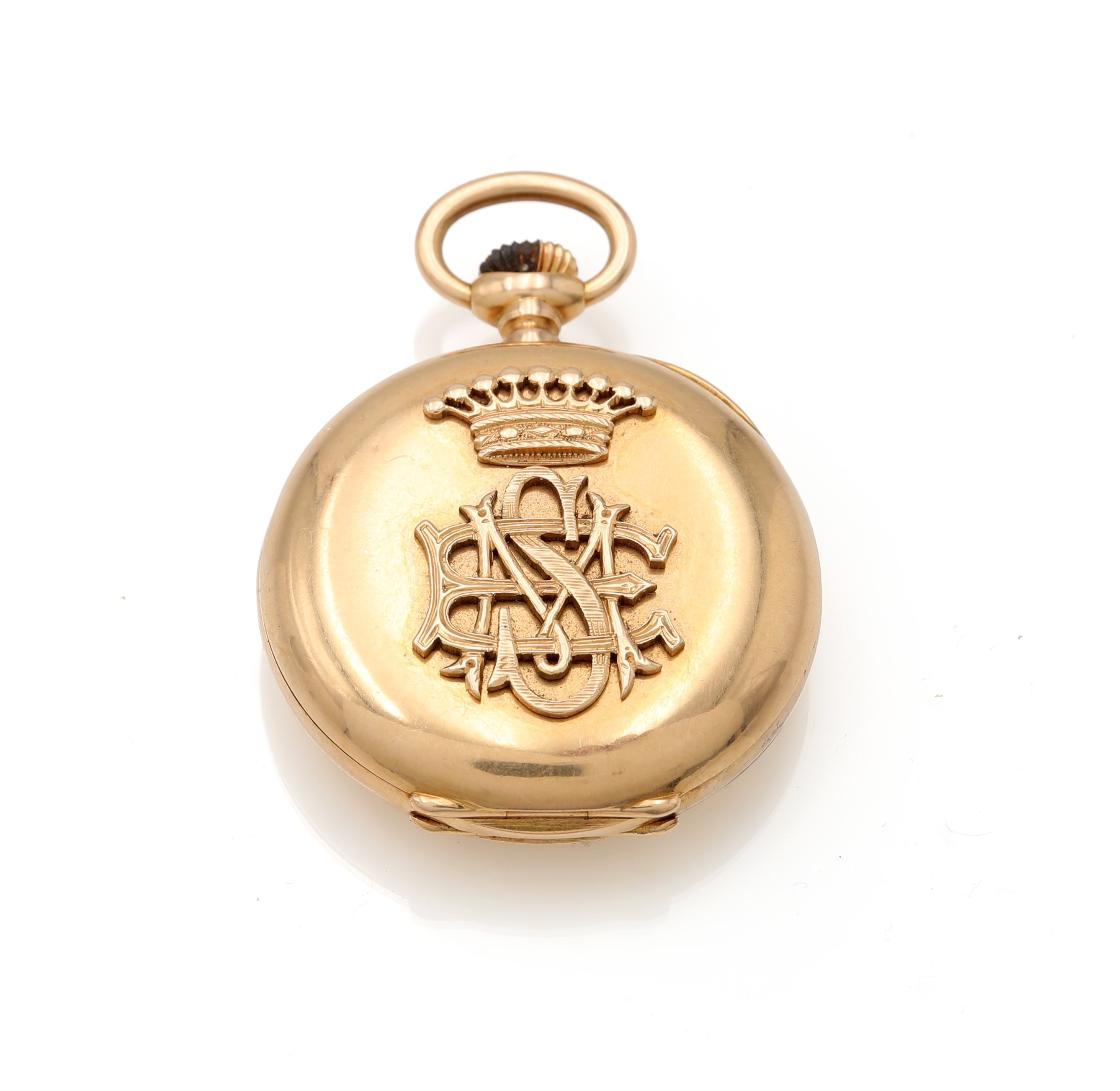 Patek Philippe, Orologio da tasca in oro giallo con quadrante occhio di bue (primi anni '900)
