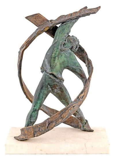 Lotto di Tre Sculture in Bronzo