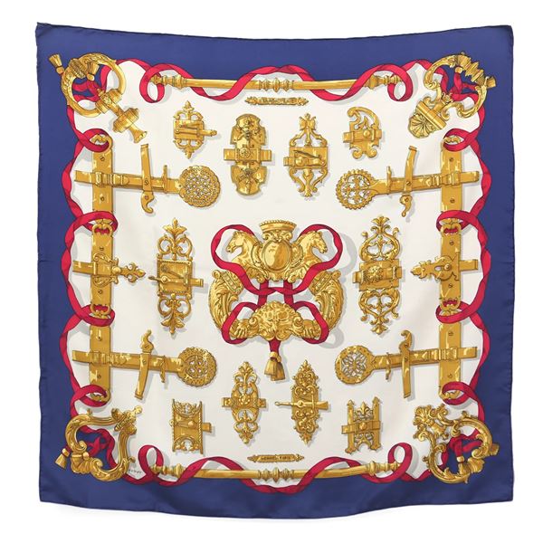 Hermes, foulard in seta   - Asta Luxury Fashion | Borse, Foulard e Accessori delle Grandi Maison - Casa d'Aste Arcadia