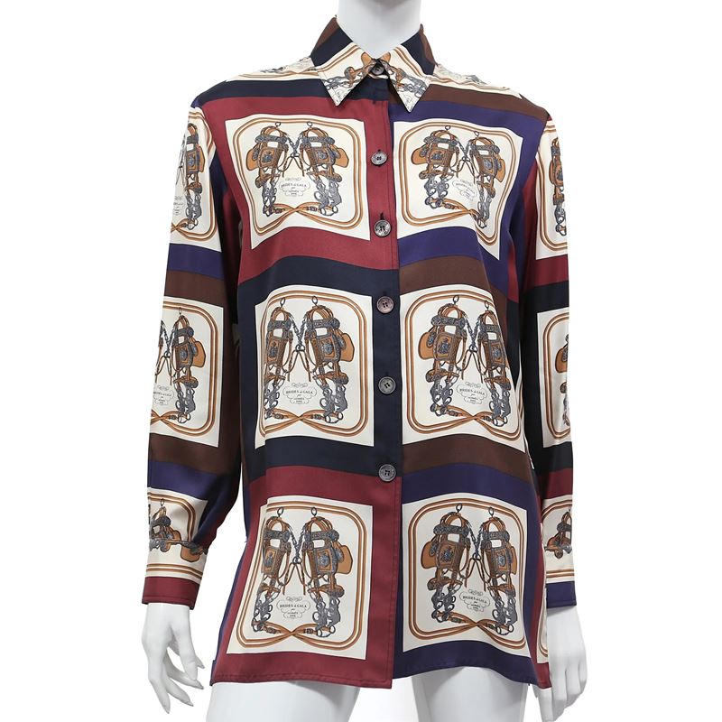 Hermes, camicia in seta