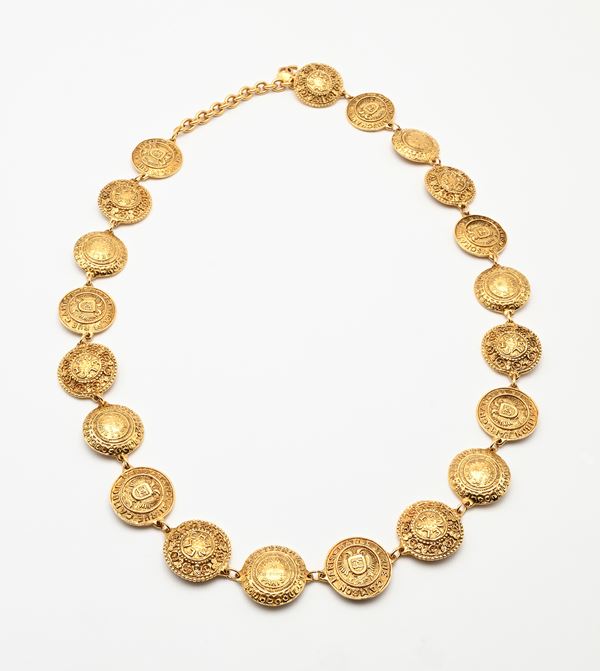 Chanel, collana/cintura metallo dorato 