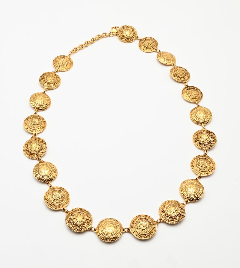 Chanel, collana/cintura metallo dorato