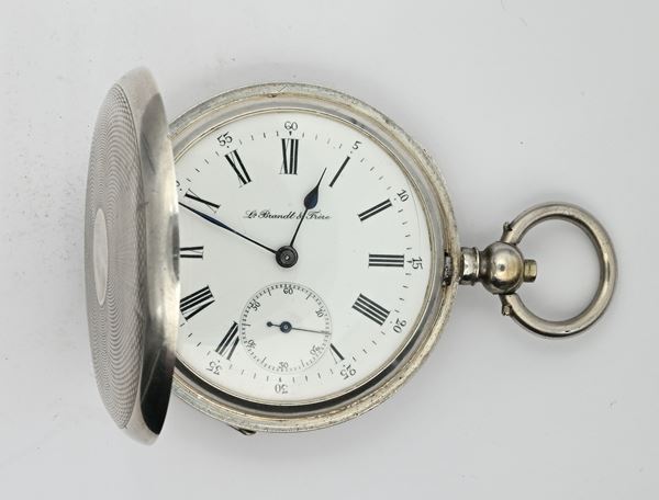 Louis Brandt & Frere per il mercato russo - Orologio da tasca savonette con scappamento ad ancora remontoir da uomo in argento 875/000 (84 Zolotnik)