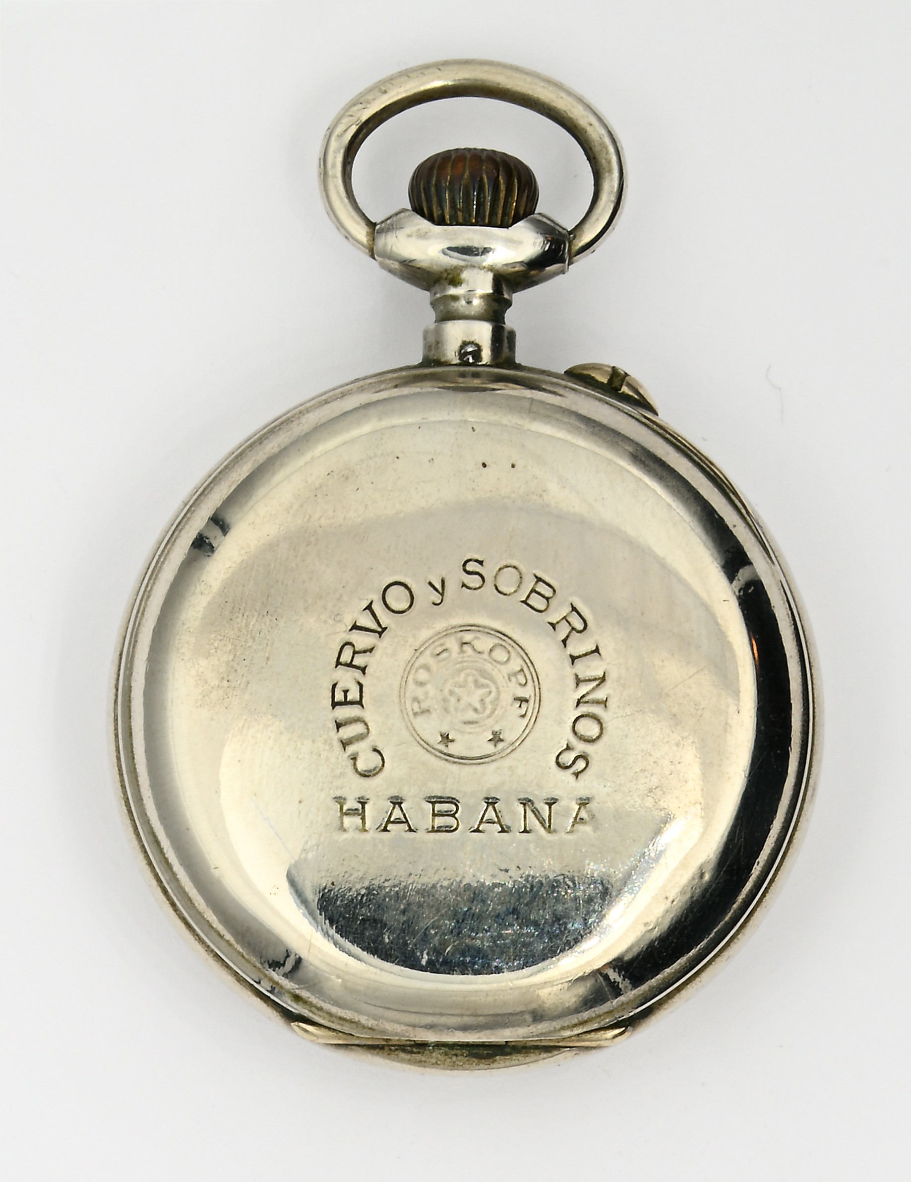 Roskopf per Cuervo y Sobrinos, Orologio da tasca con scappamento Roskopf, metallo, anni ’20