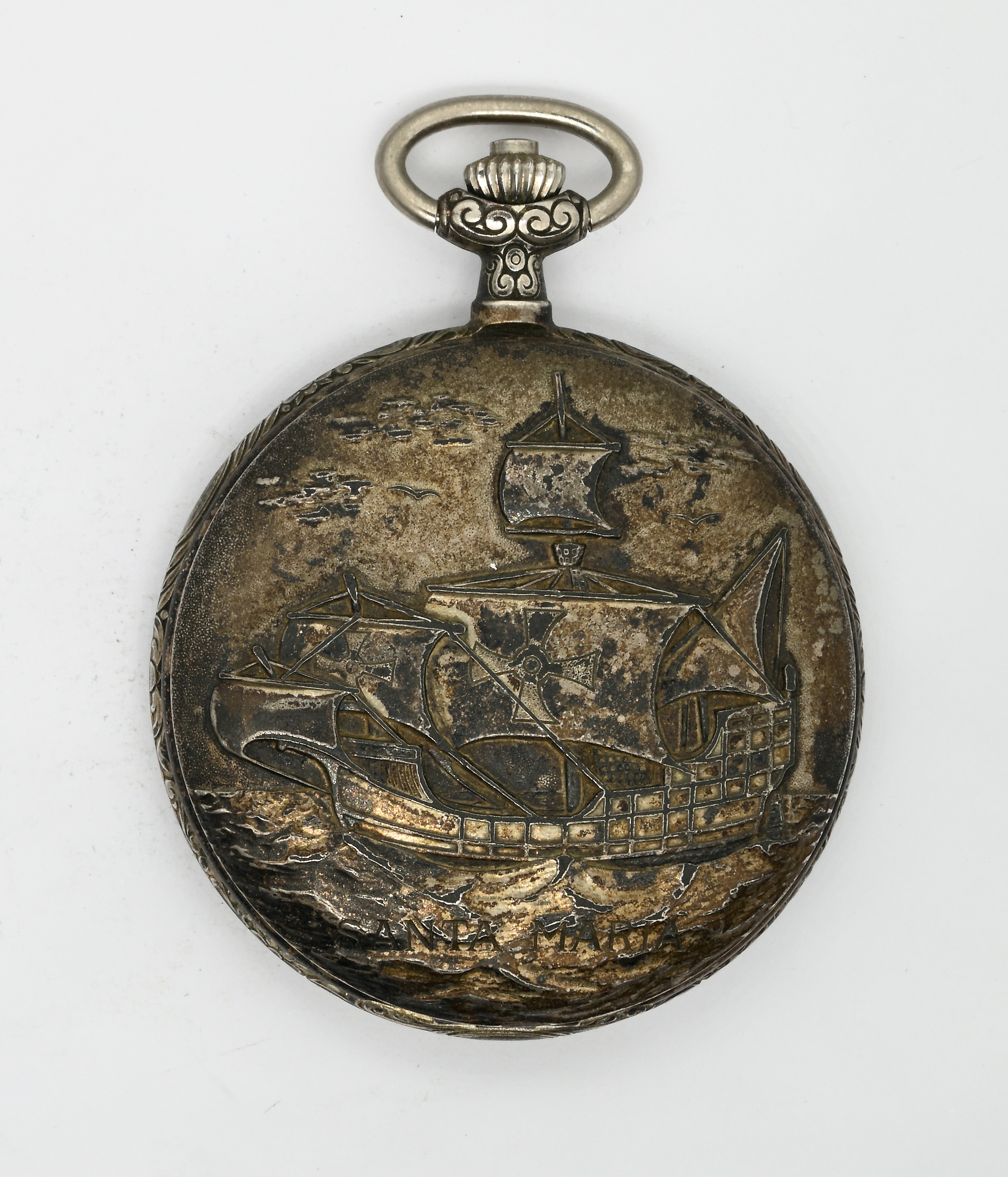 Cristoforo Colombo (Cal. ETA 498), Perseo Incabloc, Orologio da tasca savonette con scappamento a...