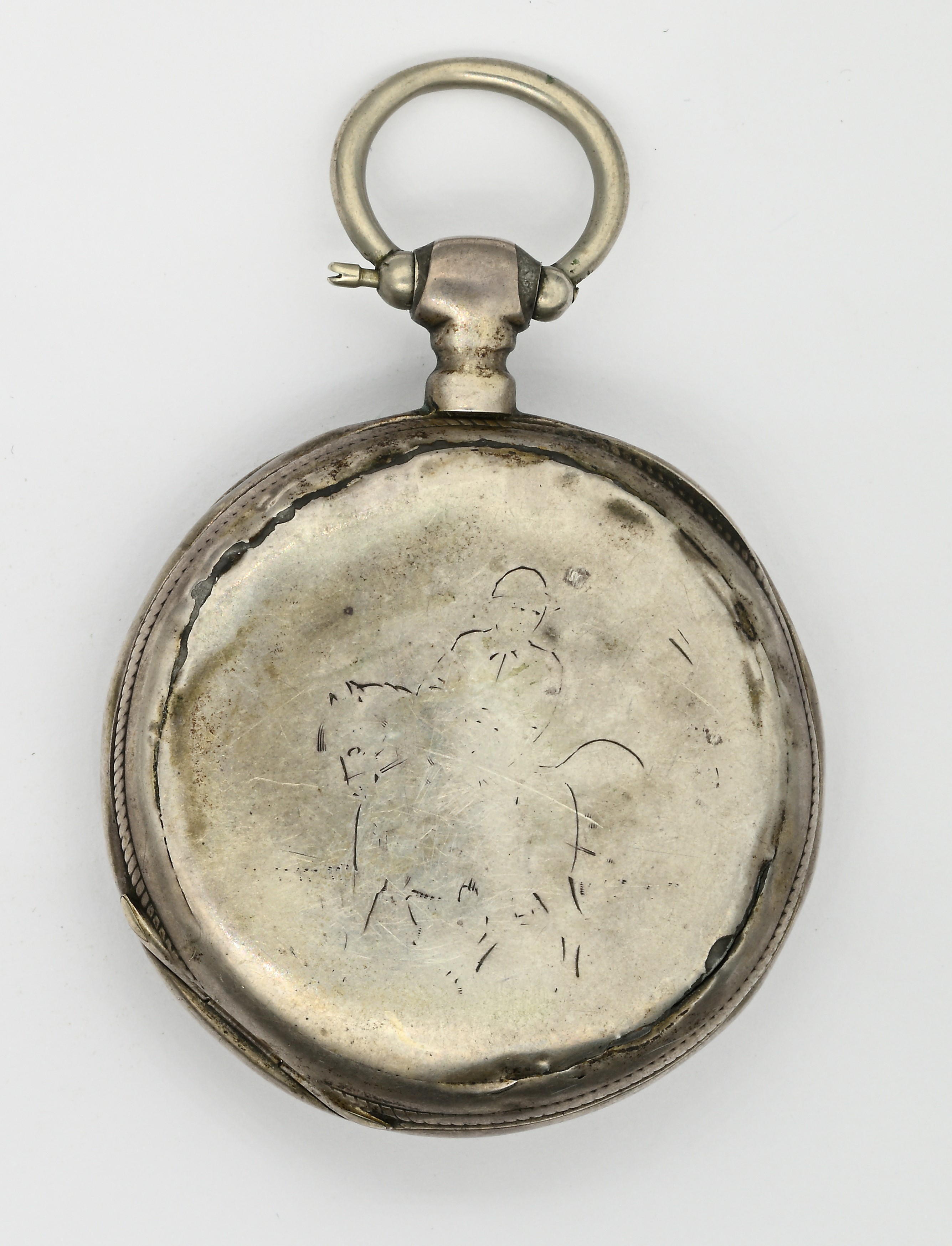 Orologio da tasca, Trillot a Segré, scappamento a cilindro, argento 925/000 (carica a chiavetta) ...
