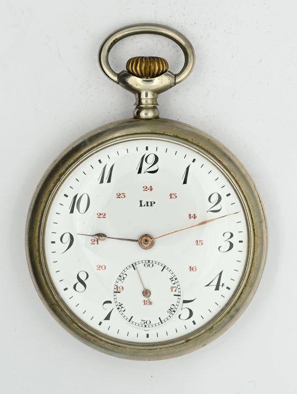 Lip GUERRE S.G. 5784 - Orologio da tasca militare con scappamento ad ancora remontoir da uomo in metallo