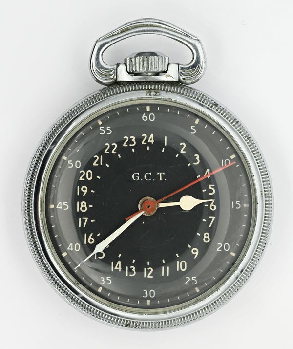 Hamilton Watch Co. U.S.A. Modello 33106 G.C.T. Navigation U.S. Air Force (Cal. 4992B) - Orologio militare da tasca 24 ore con scappamento ad ancora con regolazione micrometrica remontoir da uomo in metallo AN 5740 MFR'S PART NO.4992B SERIAL NO.AF 42-42751 CONTRACT NO.W535 ac-28072