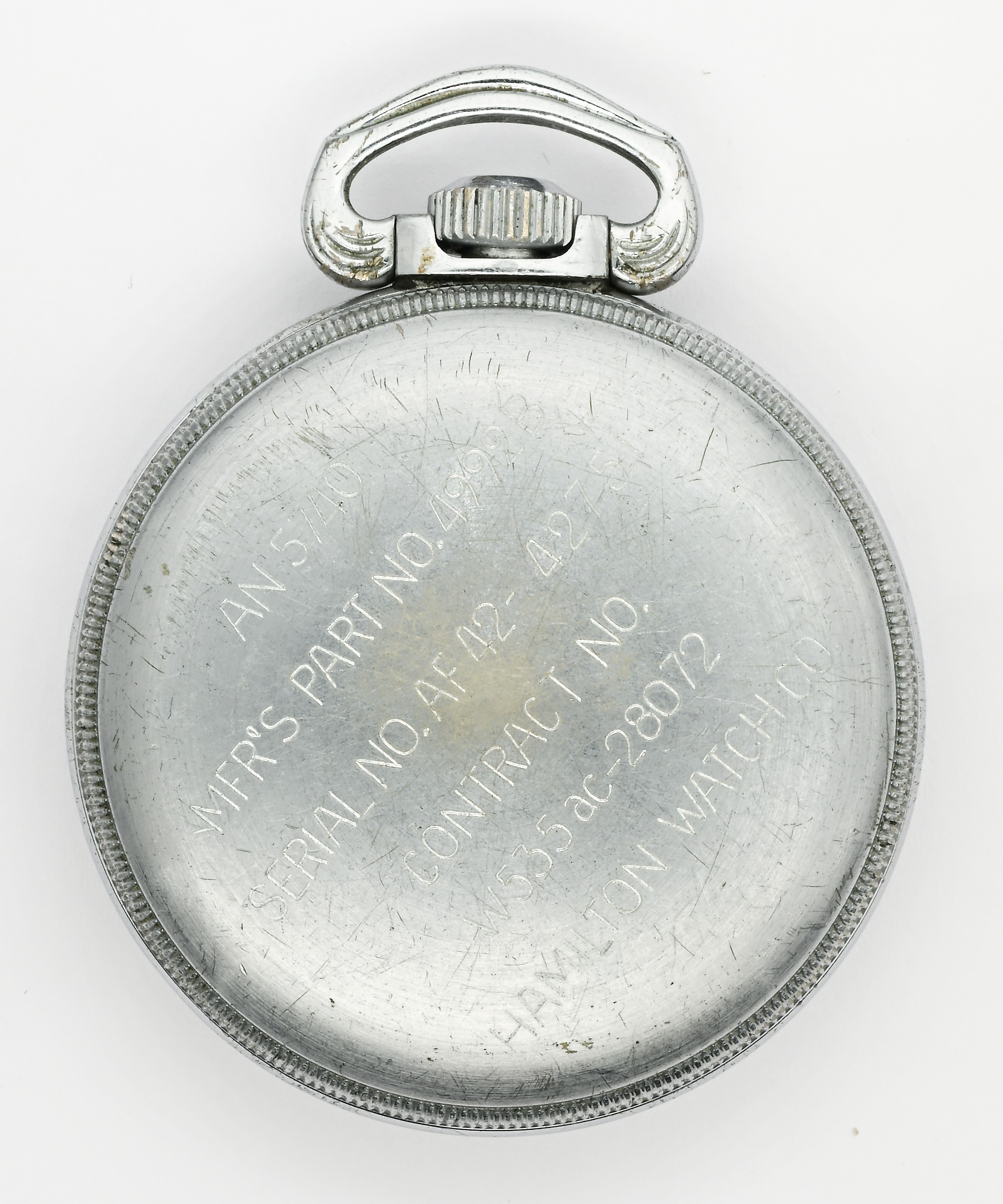 Hamilton Watch Co. U.S.A., Orologio militare da tasca 24 ore Modello 33106 G.C.T. Navigation, 194...