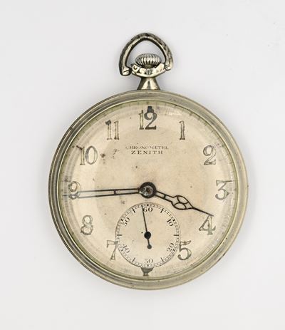 Zenith, Chronometre da tasca con scappamento ad ancora spirale Breguet e regolazione micrometrica...