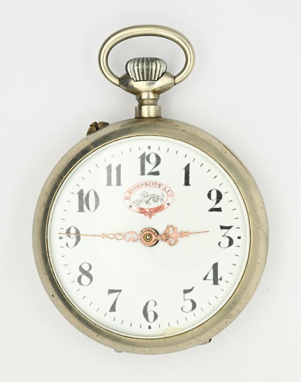 Roskopf & Co. Brevet 29831 - Orologio da tasca con scappamento Roskopf remontoir da uomo in metallo  (inizi XX secolo)  - Auction Time Auction - Pocket Watches - Casa d'Aste Arcadia