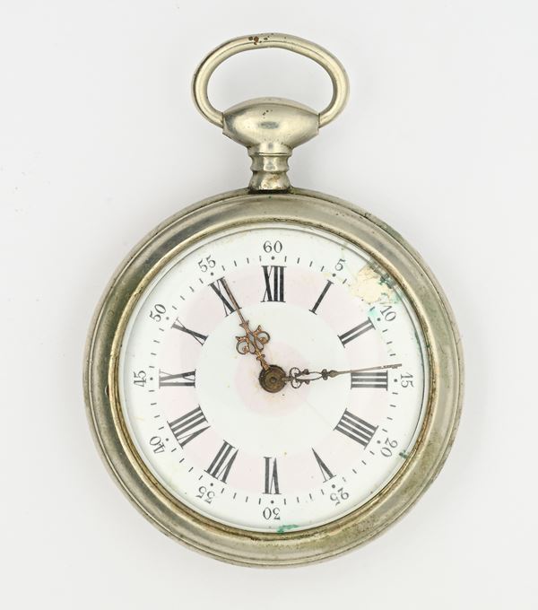 Beaucourt - Orologio da tasca con scappamento ad ancora carica a chiavetta da uomo in metallo