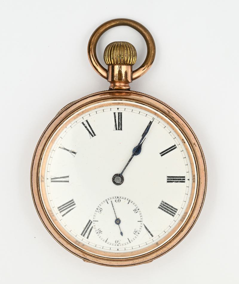 Anonimo inglese, Orologio da tasca con scappamento ad ancora remontoir, fine XIX secolo