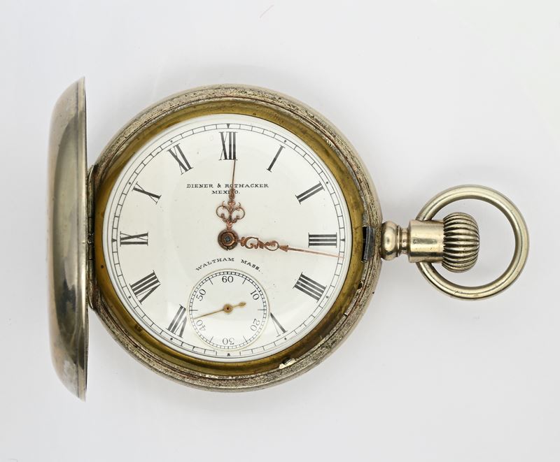 Atlas Watch Co., Orologio da tasca savonette rincassato con scappamento ad ancora e remontoir