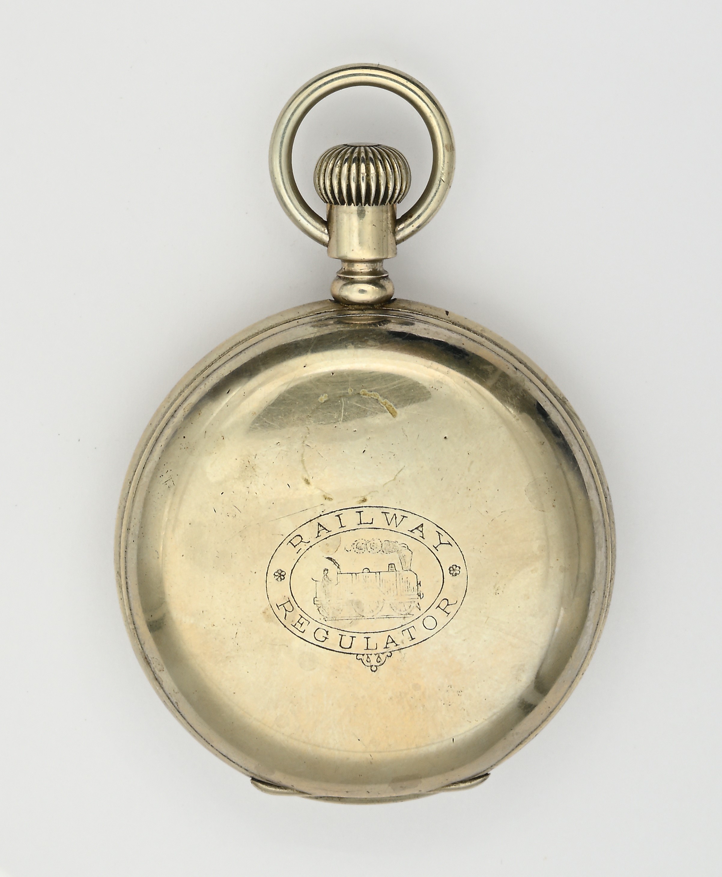 Atlas Watch Co., Orologio da tasca savonette rincassato con scappamento ad ancora e remontoir