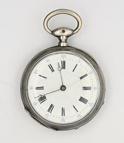 Orologio da tasca in argento 900/000, Bertrand a Pignans
