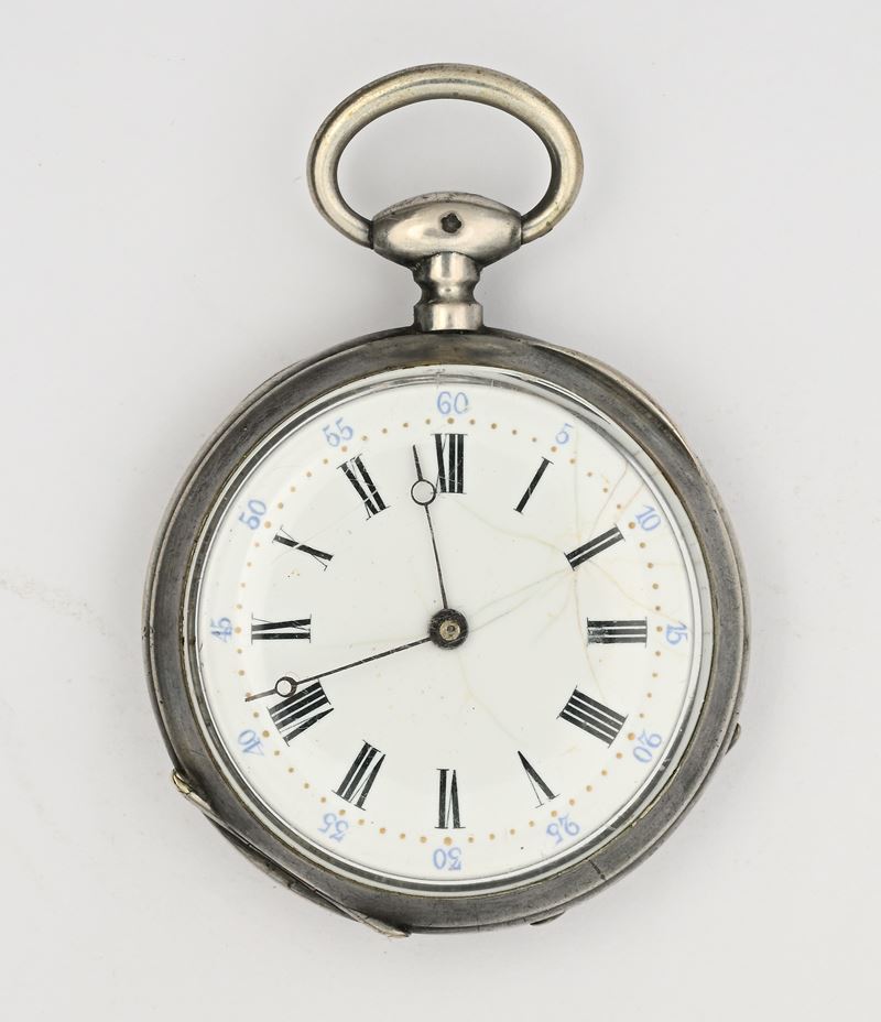 Orologio da tasca in argento 900/000, Bertrand a Pignans