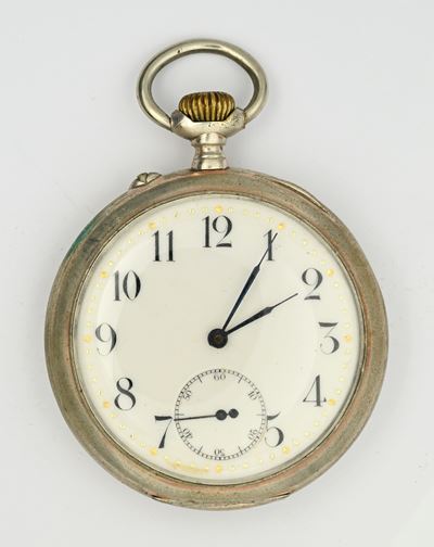 Cyrus G.T, Orologio da tasca con scappamento ad ancora remontoir in argento 800/000