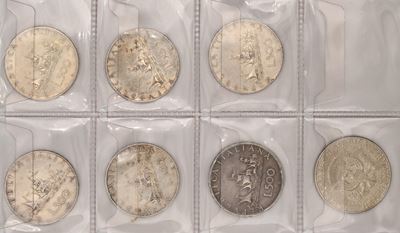 Lotto di monete in argento