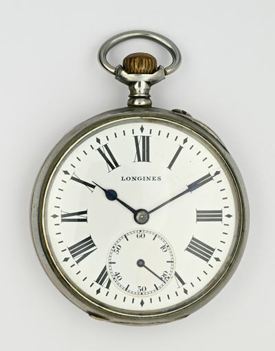 Longines (Cal. 19.71), Orologio da tasca ferroviario per le Ferrovie di Stato N. 24790, scappamen...