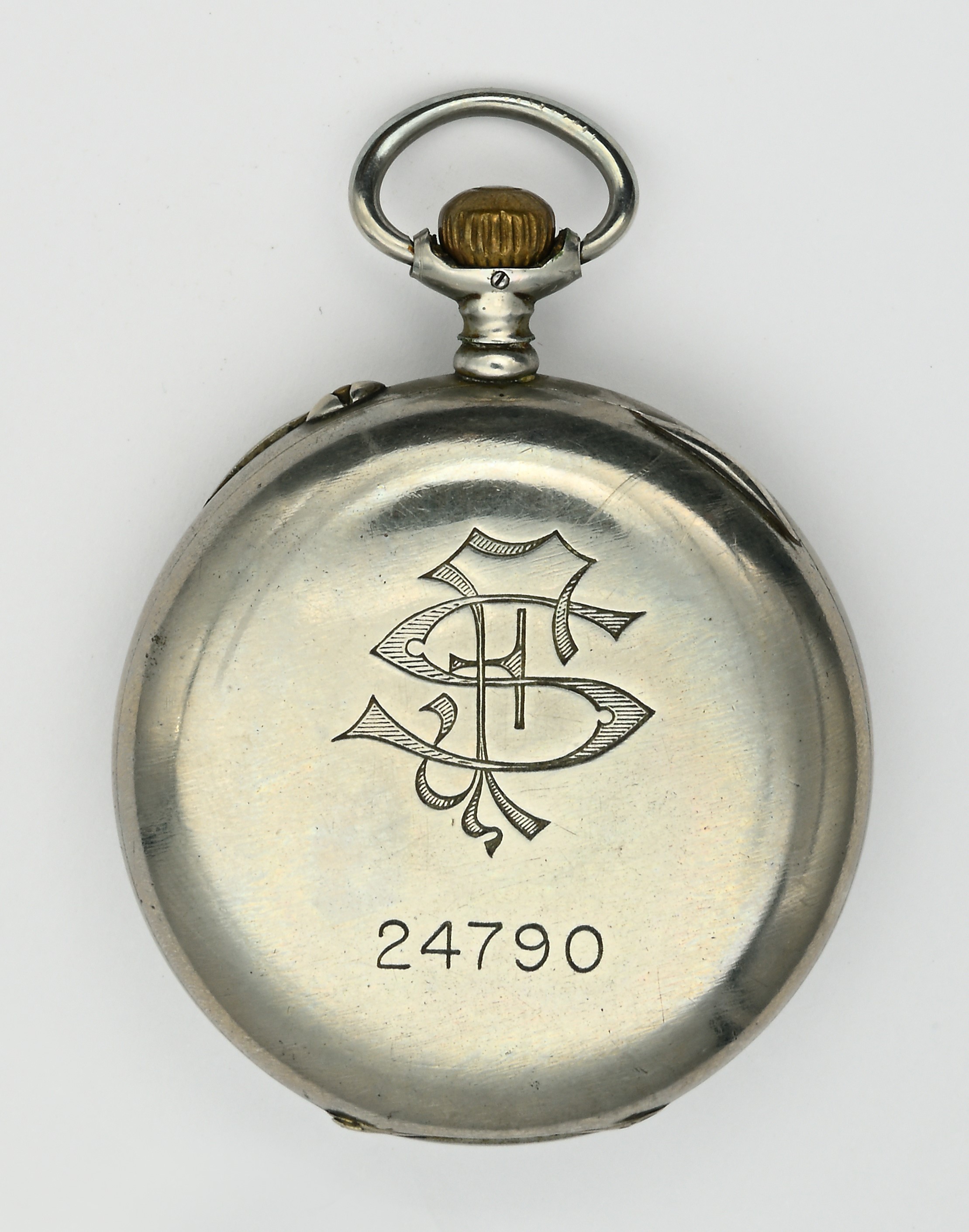 Longines (Cal. 19.71), Orologio da tasca ferroviario per le Ferrovie di Stato N. 24790, scappamen...