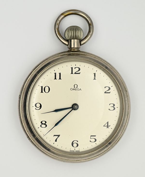 Omega G.S.T.P. Broad Arrow (Cal. 38.5 L.T1) - Orologio da tasca militare per l'Esercito Britannico (F021082) con scappamento ad ancora remontoir da uomo in metallo 