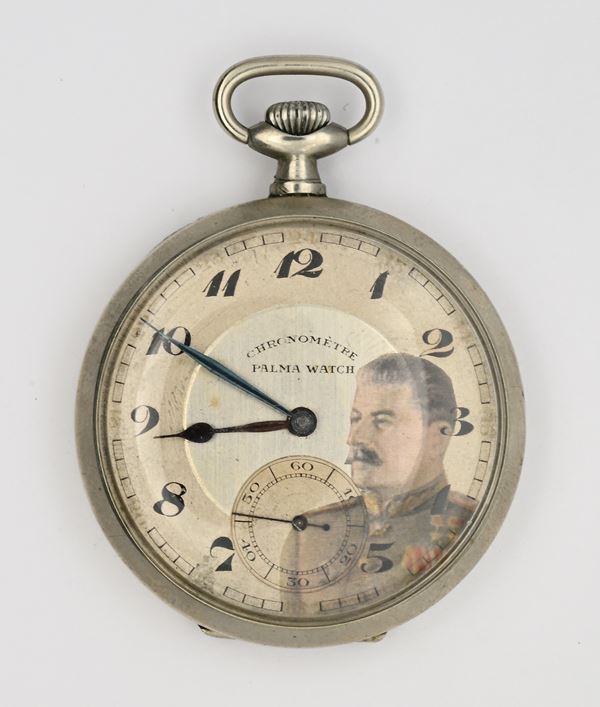 Palma Watch Chronometre - Orologio da tasca con scappamento a cilindro remontoir da uomo in metallo