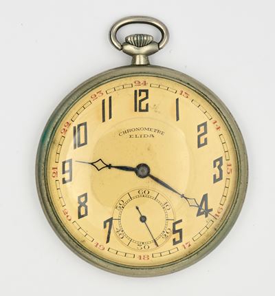 Elida, Chronometre – Orologio da tasca da uomo con scappamento ad ancora e regolazione micrometri...