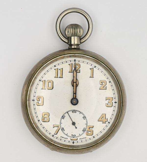 Orologio da tasca con scappamento ad ancora remontoir da uomo in metallo