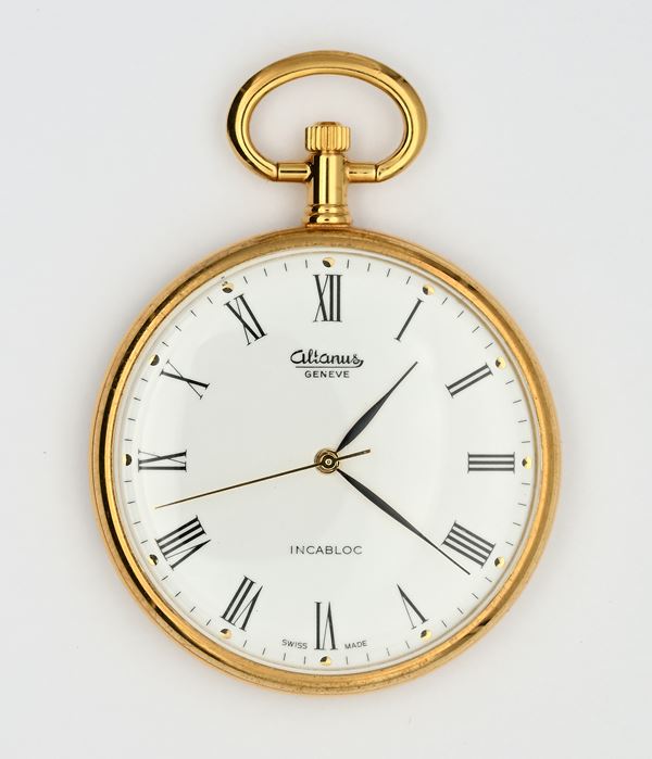 Altanus (Cal. ETA 2801-2) - Orologio da tasca con scappamento ad ancora remontoir in metallo dorato