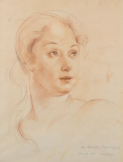 Scuola tedesca del XX secolo, Ritratto di fanciulla