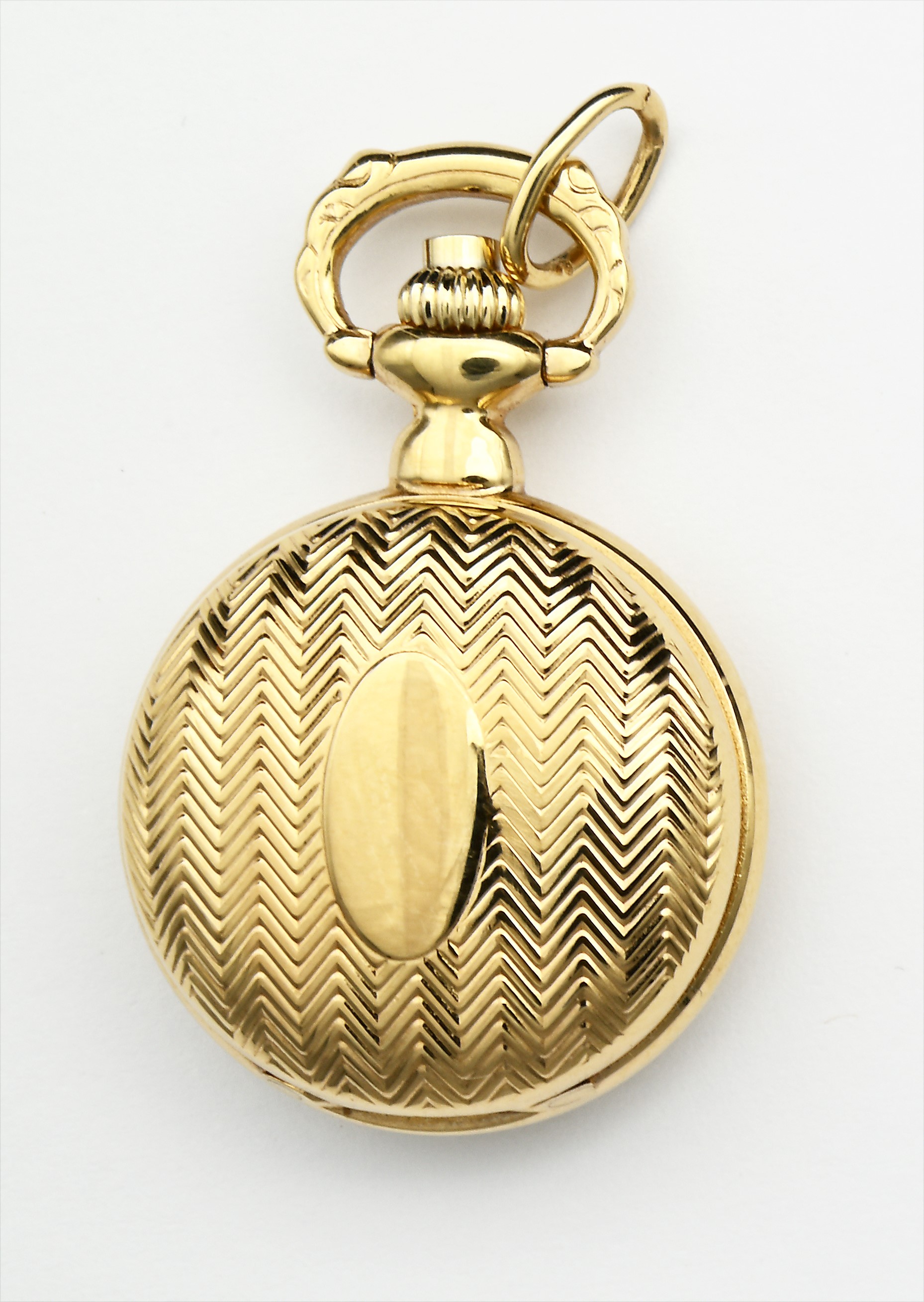 Mondia, Zenith – Piccolo orologio da tasca (savonette) al quarzo in metallo dorato, anni ’90