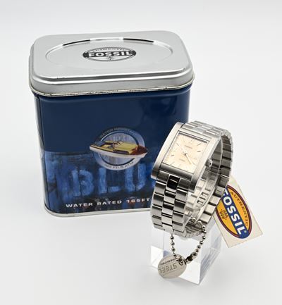Fossil, Steel Arkitect (FS 2750), orologio da polso al quarzo da donna in acciaio con bracciale o...