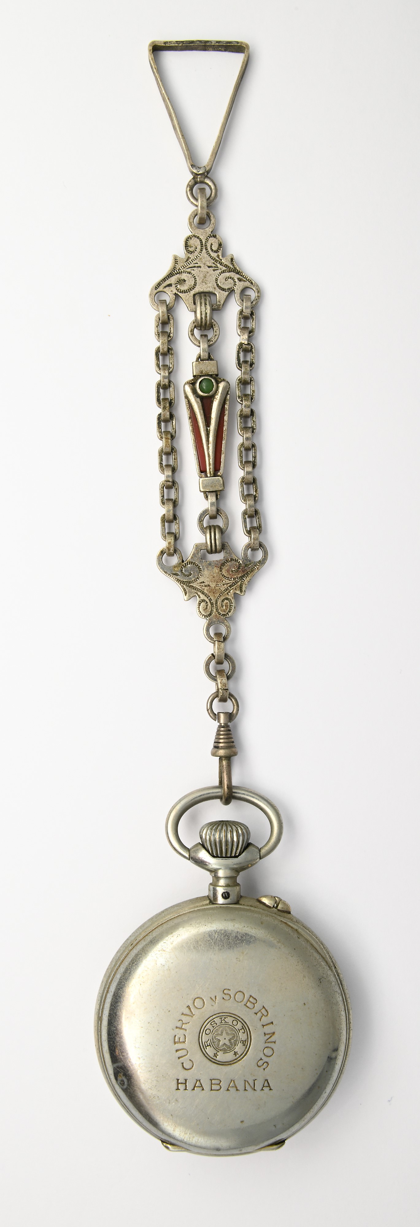 Roskopf (per) Cuervo y Sobrinos, Orologio da tasca con scappamento Roskopf, metallo, anni ’20/’30