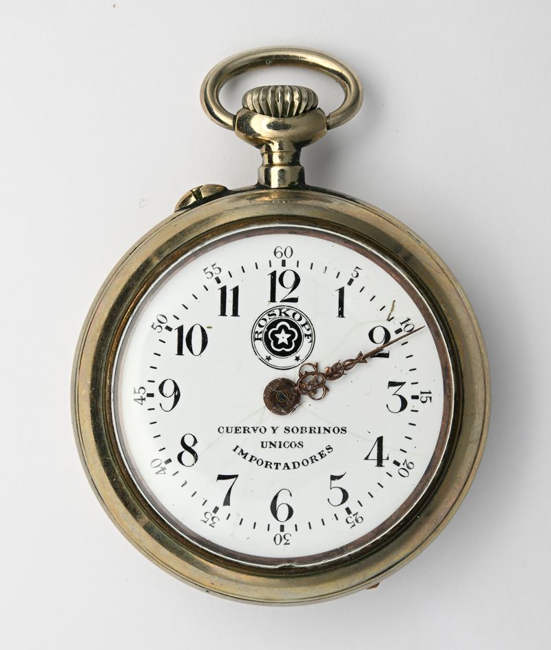 Roskopf, Orologio da tasca “Cuervo y Sobrinos” l’Habana, scappamento Roskopf remontoir