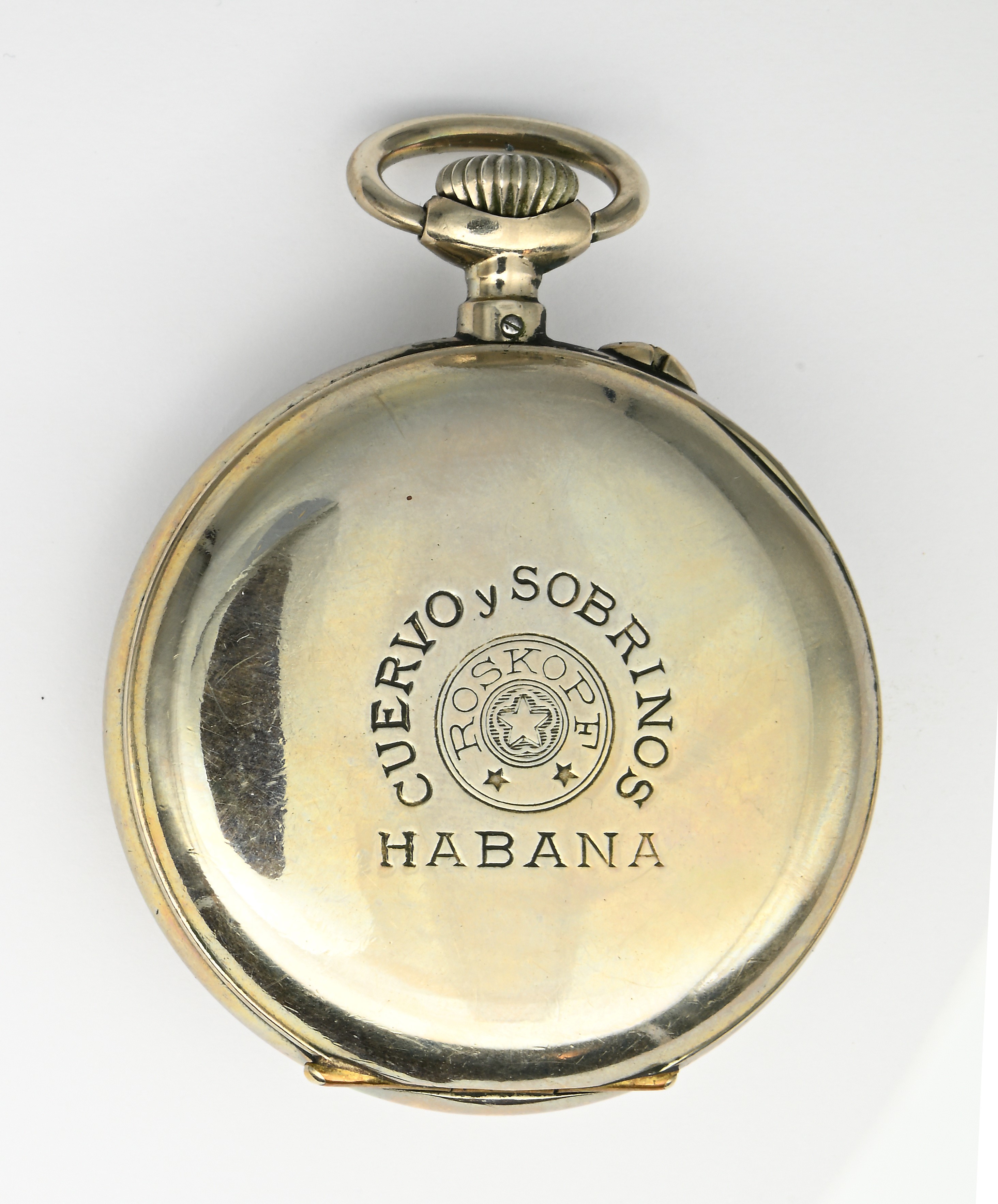 Roskopf, Orologio da tasca “Cuervo y Sobrinos” l’Habana, scappamento Roskopf remontoir