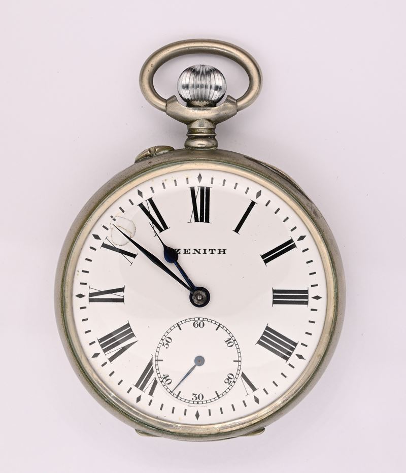 Zenith, Grand Prix Paris 1900 — Orologio da tasca in metallo con scappamento ad ancora spirale Br...