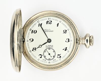 Perseo, Orologio da tasca a savonette con scappamento ad ancora remontoir (17 rubini)