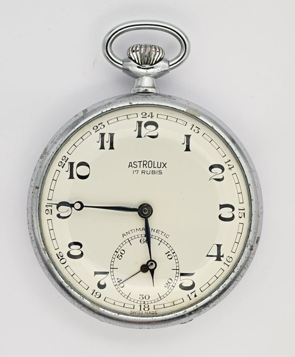 Astrolux Antimagnetic - Orologio da tasca con scappamento ad ancora remontoir da uomo in metallo