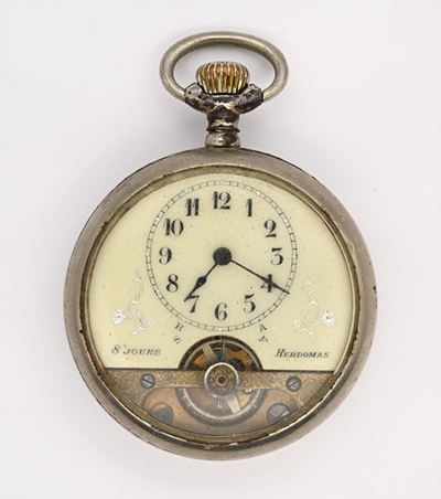Hebdomas 8 Giorni, Orologio da tasca con scappamento ad ancora, remontoir da uomo in metallo (cir...